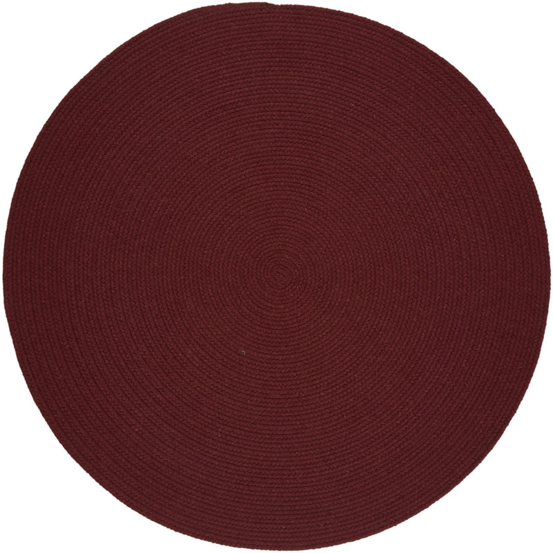 August Grove® Smyth Solid Color Handmade Red Wine Area Rug & Reviews
